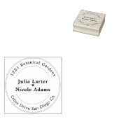 ピンクのブーゲンビリアトロピカルフォレストウェディングシャワー ラバースタンプ (押印)