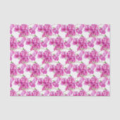 ピンクのブーゲンビリア植物性の水の色パターン 薄葉紙 (正面)