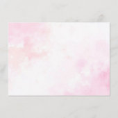 ピンクのブーゲンビリア熱帯林の花嫁カード メニュー (裏面)