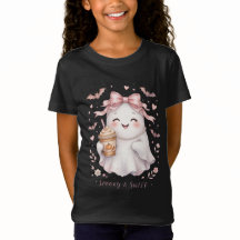 ピンクのブージョワゴーストハロウィンシャツスタンレーカップTシャツ