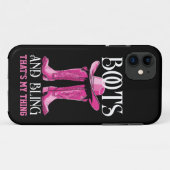 ピンクのブーツきらきら光ると、それが私の事 Case-Mate iPhoneケース (裏面(横))