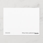 ピンクのブーツのはがき入りアライグマ ポストカード (裏面)