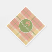 ピンクのプライド復活紙ナプキン スタンダードランチョンナプキン (角)