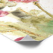 ピンクのプリムローズ ポスター (角)