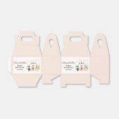 ピンクのプリンセスとナイツガール誕生日 フェイバーボックス (折り畳みなし)