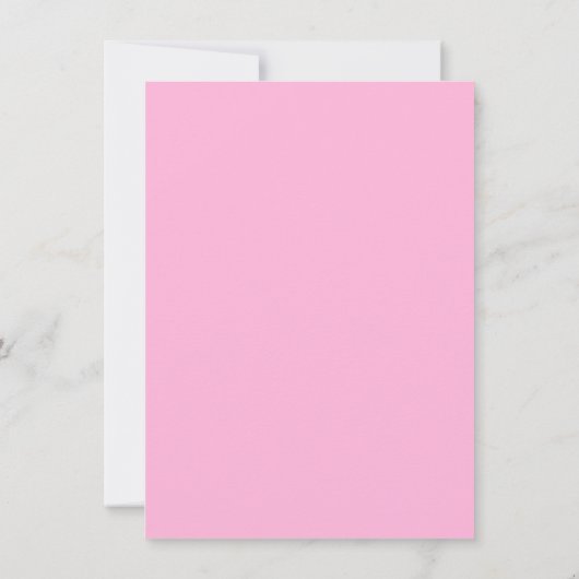 ピンクのプリンセスのティアラの女の子の誕生日の招待状 招待状 (裏面)