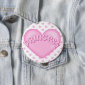 ピンクのプリンセスのハートのバックパックはボタンをピンで止めます 缶バッジ (インサイチュ)