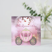 ピンクのプリンセスキャリッジによって魅了されるキンセアニェラ 招待状 (スタンド正面)