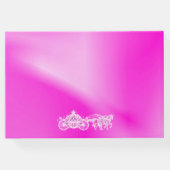 ピンクのプリンセスコーチ&ホーススウィート16 ゲストブック (裏面)