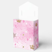 ピンクのプリンセスハートスターズ&クラウンズ誕生日パーティー フェイバーボックス (オープン)