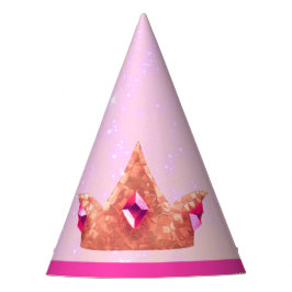 ピンクのプリンセス誕生日パーティーハット パーティーハット
