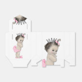 ピンクのプリンセス赤ちゃんシャワーお気に入りボックス フェイバーボックス (折り畳みなし)