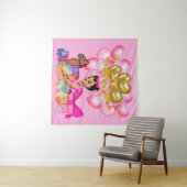 ピンクのプリンセス タペストリー (インサイチュ(横))