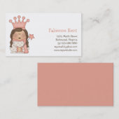 ピンクのプリンセス · ブルネットのプリンセス 名刺 (正面/裏面)