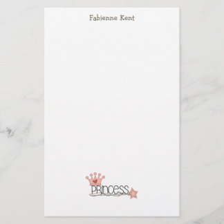 ピンクのプリンセス · プリンセスWordart 便箋
