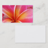 ピンクのプルメリアのFrangipaniのハワイの花のハワイアン 名刺 (正面/裏面)