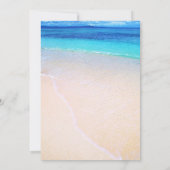 ピンクのプルメリアビーチ先ブライダルシャワー© 招待状 (裏面)