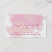 ピンクのプレゼンテーション/メイクアップピンク 名刺 (正面)