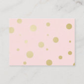 ピンクのプロフェッショナル結婚とイベントプランナー 名刺 (裏面)