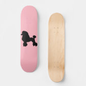 ピンクのプードルのスカートの刺激を受けたなスケートボード スケートボード (正面)