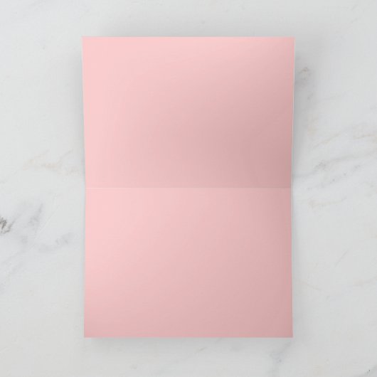 ピンクのプードルパレード-よくはしゃぐなプードルの挨拶状 カード (内部)