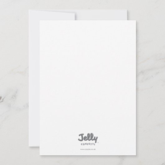 ピンクのプールの海賊パーティーはメッセージカード感謝していしています サンキューカード (裏面)