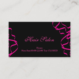 ピンクのヘアーサロン 名刺