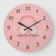 ピンクのヘッドフォン（ワイヤ付き）