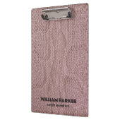 ピンクのヘビの模様 クリップボード (左)