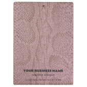 ピンクのヘビの模様 クリップボード (裏面)