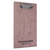 ピンクのヘビの模様 クリップボード (右)