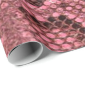 ピンクのヘビの皮 ラッピングペーパー (ロールコーナー)