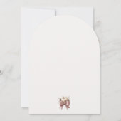 ピンクのベイビーシャワーの準備をしよう 招待状 (裏面)