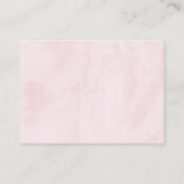 ピンクのベビーがコーヒーおむつラッフルを醸造している エンクロージャーカード (裏面)