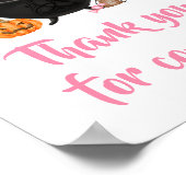 ピンクのベビーが醸造してくれてありがとうござ来う ポスター (角)