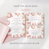 ピンクのベビーそれが冷たい外ベビーおむつラッフル エンクロージャーカード