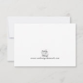 ピンクのベビーの発表カード 案内状 (裏面)