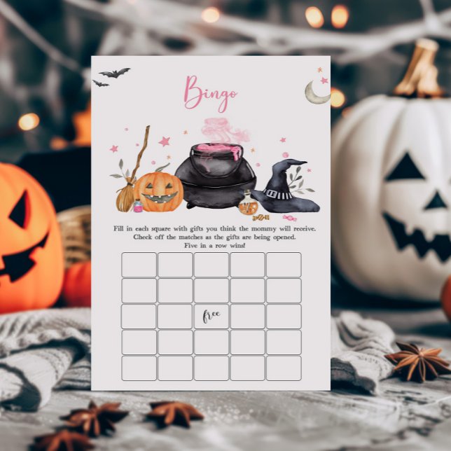 ピンクのベビーは醸造ベビーシャワービンゴゲーム (Baby is Brewing Baby Shower Bingo Game)