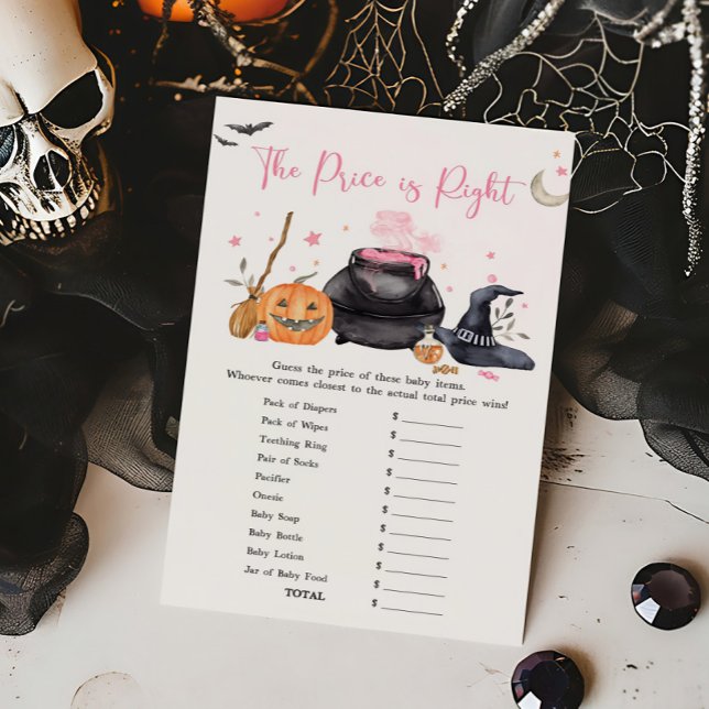 ピンクのベビーは醸造価格は正しいゲーム (Baby is Brewing Baby Shower The Price is Right Game)