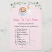 ピンクのベビーは、コーヒーを醸造している価格ゲームを推測 (正面)