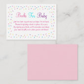 ピンクのベビーまきブックリクエストカード エンクロージャーカード (正面/裏面)