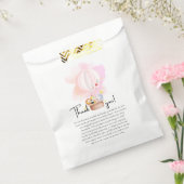 ピンクのベビーアニマルサファリ高 フェイバーバッグ (封をした状態)