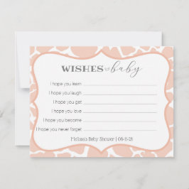 ピンクのベビーガールキリンがベビーを願う