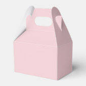 ピンクのベビーシャワーのお礼箱 フェイバーボックス (裏面サイド)