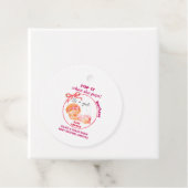 ピンクのベビーシャワー、女の子のベビーシャワー フェイバータグ (インサイチュ)