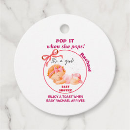ピンクのベビーシャワー, 女の子のベビーシャワー フェイバータグ