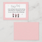 ピンクのベビーソーダポップ・アートのーがベビー エンクロージャーカード (正面/裏面)