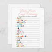 ピンクのベビーブックスエモジ絵文字ゲーム (正面/裏面)