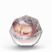 ピンクのベビー名 フォトブロック (正面)