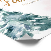 ピンクのベビー外の食べ物は冷たい ポスター (角)